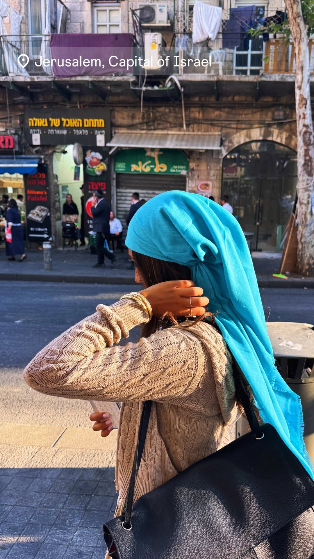 Golden hour on a Jerusalem street