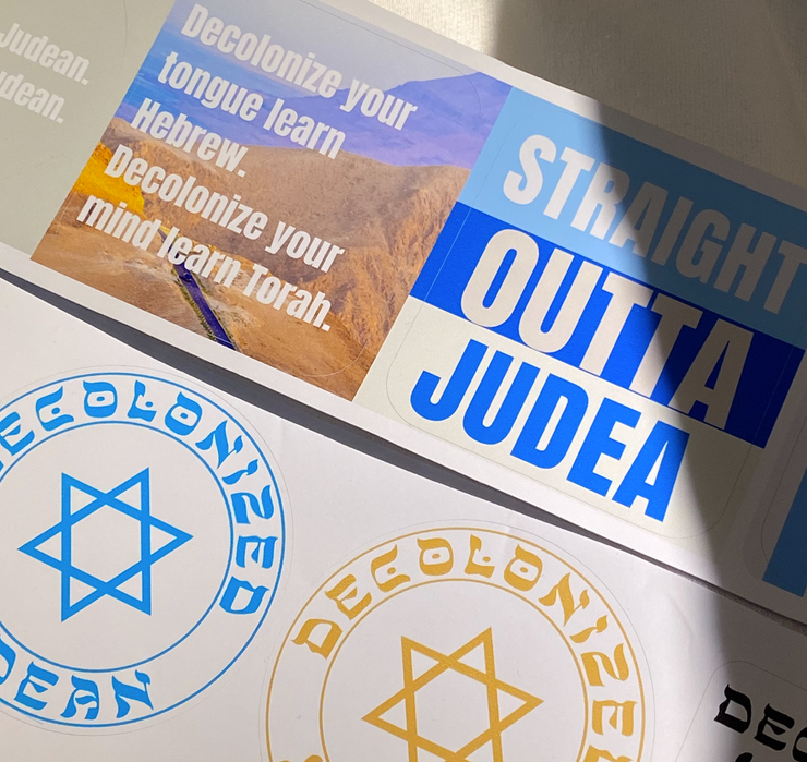 Decolonized Judean sticker collection